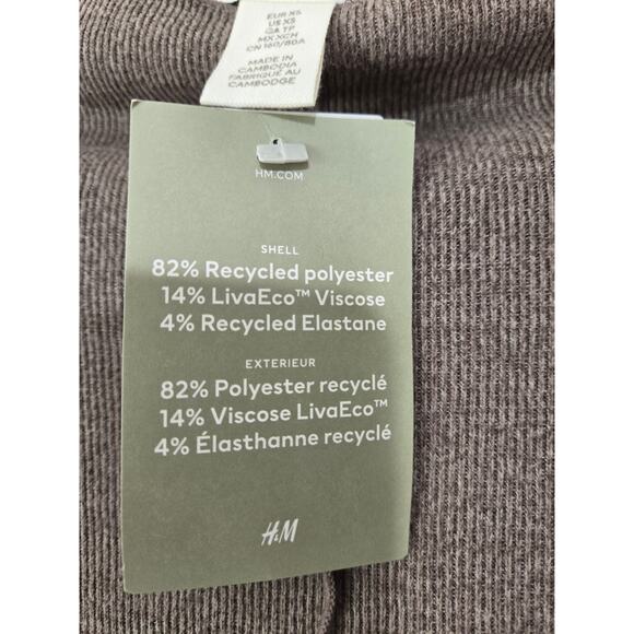 NEW WITH TAGS H&M Sweater XS Dark Beige Melange - Picture 10 of 16